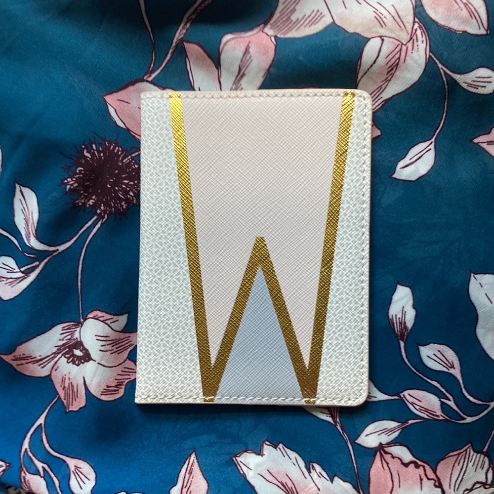 Anthropologie Mod Monogram Passport
Holder - W